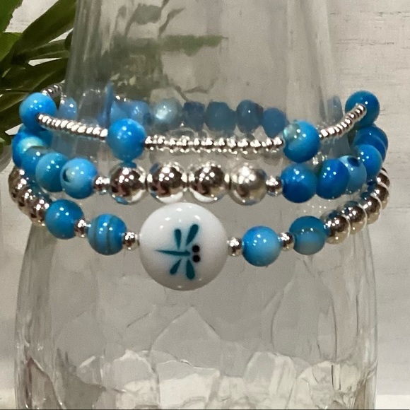 Custom Dragonfly Bracelet Stack - set of 3 - Picture 6 of 10